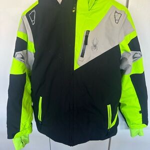 Spyder Black and Neon Green Jacket